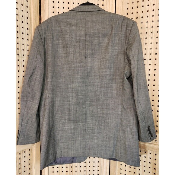 Jones New York Mens Suit Jacket Golden Twist Imported Fabric 100% Pure Wool Gray - Picture 2 of 12